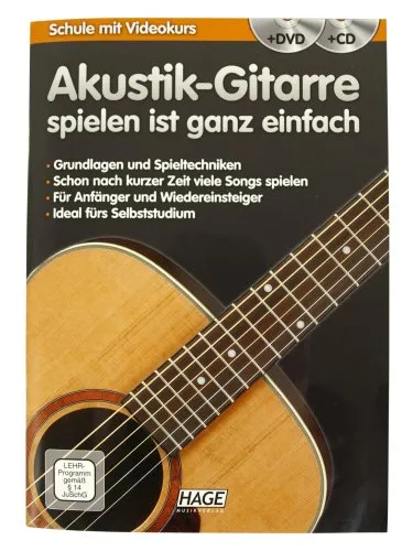 Edition Hage Akustik Gitarre mit CD + DVD