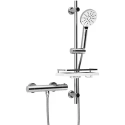 JOHO Thermostat Duschsystem mit Duscharmatur - Bad- & Duscharmaturen mit intelligenter Temperaturkontrolle, ideal für sicheres Duschen für Kinder und ältere Menschen.