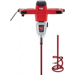 FLEX MXE 1602 + WR2 160 Rührwerk - Rührwerk mit 1600W Leistung und 4 m Kabellänge, ideal für effektives Mischen in der Bau- und Renovierungsbranche.