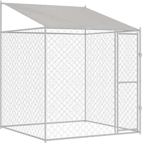 vidaXL Hundekäfig 200 x 200 x 258 cm – Robuster Freilaufbereich für große Rassen - Kleintier-Ställe – Wetterfester Stahlkäfig mit geräumigem Innenraum, ideal für große Hunderassen wie Golden Retrievers und Labradore, sicher und stilvoll für deinen Garten.