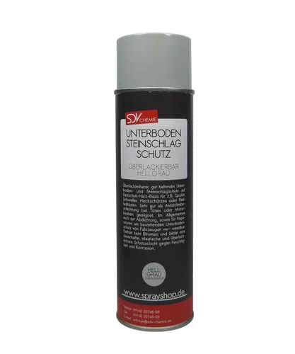 Unterbodenschutz Spray 1 x 500ml GRAU Steinschlagschutz UBS ÜBERLACKIERBAR