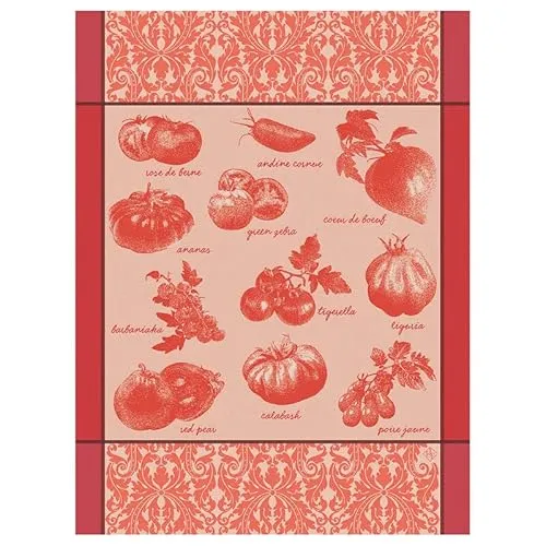 Le Jacquard Français 28546 Geschirrtuch Tomates Rouge 80X60 cm Baumwolle