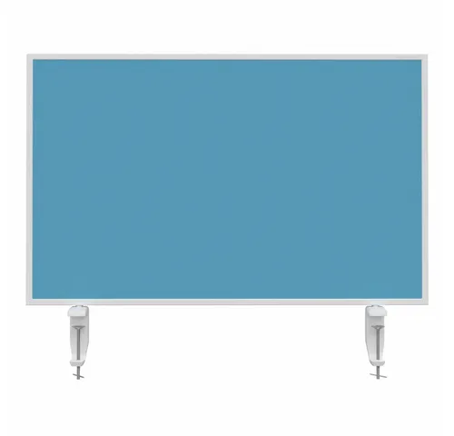 Magnetoplan® Tischtrennwand VarioPin 80x50cm - Dämmplatten mit doppelseitiger Nutzung: Whiteboard und Filz-Oberfläche für optimale Organisation und Privatsphäre in Team-Arbeitsplätzen.