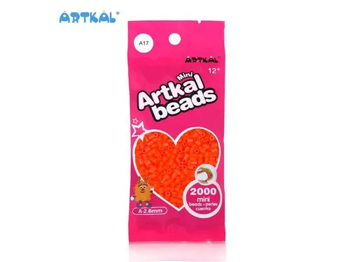 Artkal® MINI A soft 2,6 mm - A17 ORANGE Bügelperlen Perlen Steckperlen 2000
