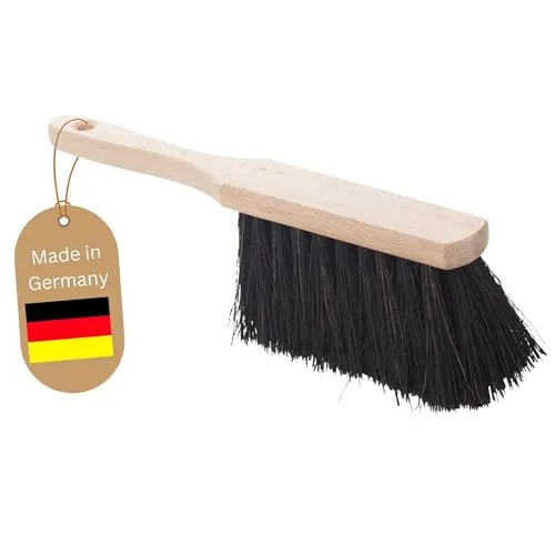 Novaliv Handfeger Klein Arenga Borsten Handbesen Auto Kehrwisch Industriehandfeger Auto Schneebesen Holz Hand Brush Handfeger Grob Handfeger Camping Besen Vorzeltteppich Wohnwagen Handfeger Draußen