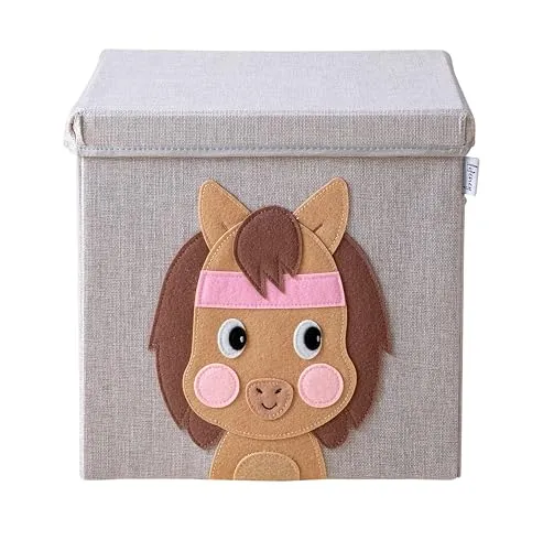 Lifeney Faltbox Aufbewahrungsbox mit Deckel Pferd