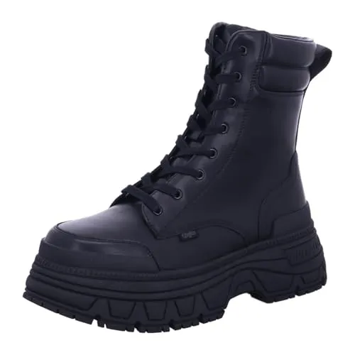 Buffalo Fusion Lace Up Mid Damen Black Schwarz EUR 40