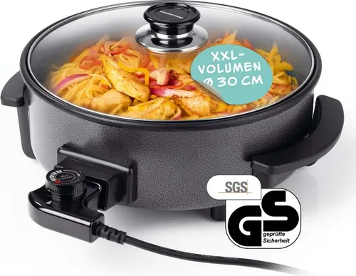 GOURMETmaxx elektrische Pizza-Pfanne mit Thermostat