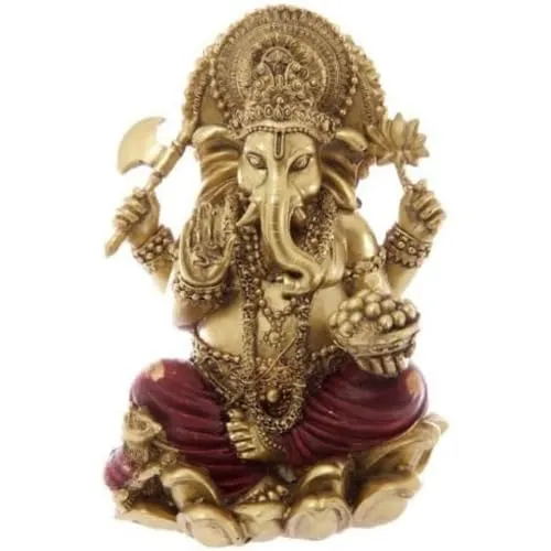 Puckator GAN07 Dekofigur Ganesh, Rot, 16 cm