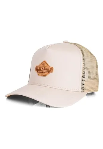 Blackskies® Essentials Trucker Cap - Unisex Baseball Cap für Herren und Damen, atmungsaktiv mit Mesh-Einsätzen für optimalen Komfort bei warmem Wetter - ideal für Streetwear und Outdoor-Aktivitäten.