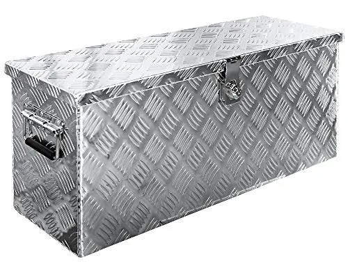 Trucky Deichselbox Aluminium 73 x 23,5 x 32 cm - Werkzeugkiste mit Schloss - Robuste und wasserdichte Deichselbox aus Aluminium, ideal für Anhänger und Werkstatt. Mit Schloss für sichere Aufbewahrung und in 15 Größen erhältlich. Perfekt für Hobby und professionelle Anwendungen.
