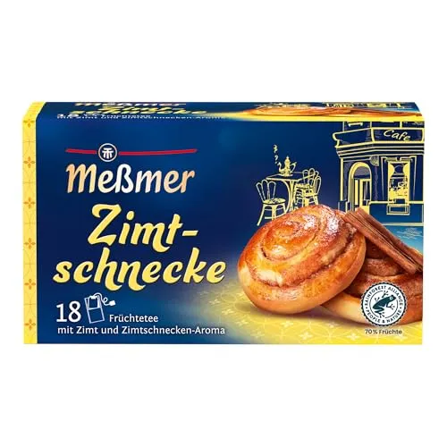 Meßmer Zimtschnecke Tee | 18 Teebeutel | Vegan & Glutenfrei von Meßmer