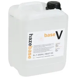 HAZEBASE Base*V Spezialfluid 5l - Nebelflüssigkeit für THE FAB und hazer² - VJ Equipment - Geruchsneutrale, biologisch abbaubare Nebelflüssigkeit, ideal für Veranstaltungen. Made in Germany und nicht gesundheitsschädlich.