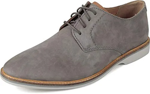 Clarks Herren Atticus Ltlace Oxford - Grau Nubuk, 41 EU - Herren-Schnürhalbschuhe aus hochwertigem Nubukleder, mit bequemer Gummisohle für optimalen Tragekomfort im Alltag.