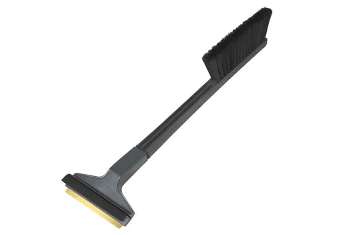 L & P Car Design Eiskratzer Auto 1 Stück Schneebürste und Eisschaber 42 cm Messingklinge Grau Original Murska