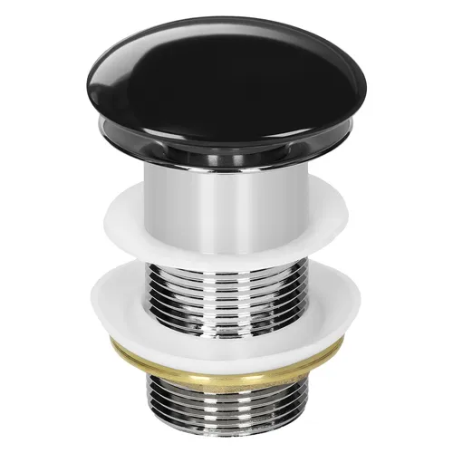 Keramik Ablaufgarnitur für Waschbecken ohne Überlauf Ventil Pop Up Waschtisch