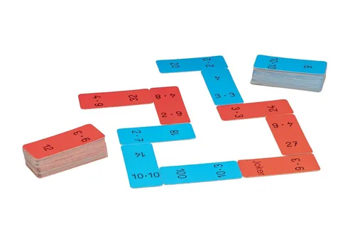 Domino Multiplikation im 100er Zahlenraum,