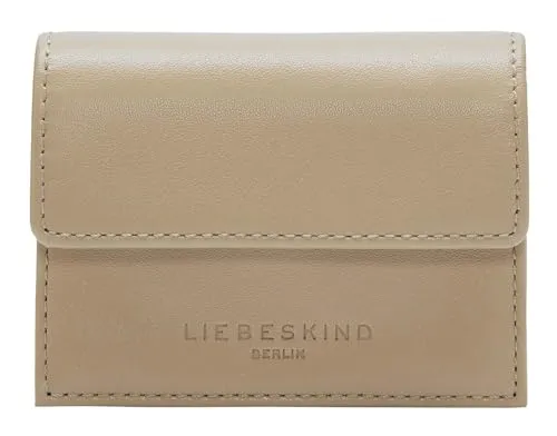LIEBESKIND BERLIN Soft Nappa Akkordeon Wallet S Geldbörse - Damen Geldbörse aus 100% Rindsleder mit RFID-Blockierung für optimalen Datenschutz, stilvolles Design in Beige, ideal für den täglichen Gebrauch.