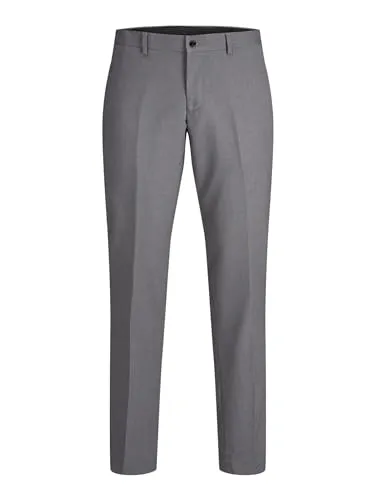 JACK & JONES Herren jprfranco broek noos Anzughose, Light Grey Melange, 52 EU - Anzughose für Herren mit regulärer Passform, bietet ein angenehmes Tragegefühl und eine weiche Haptik in eleganter Optik.