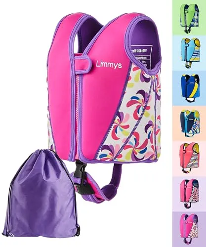Limmys Premium Kinder-Schwimmweste – Sicheres Schwimmen für Kinder in Rosa (S)