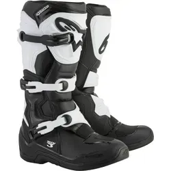 Alpinestars Motocross-Stiefel Tech 3 Schwarz/Weiß - MX Stiefel in Größe 42, ideal für Sicherheit und Komfort beim Motocross, robustes Design von Alpinestars für Erwachsene.