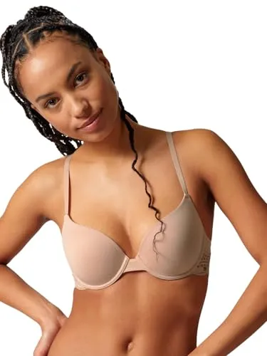 Skiny Schalen-BH Classicotton mit feiner Spitze - Funktionsunterwäsche aus 94% Baumwolle, bietet hohen Tragekomfort und eleganten Look mit feiner Spitze an der Unterbrust.