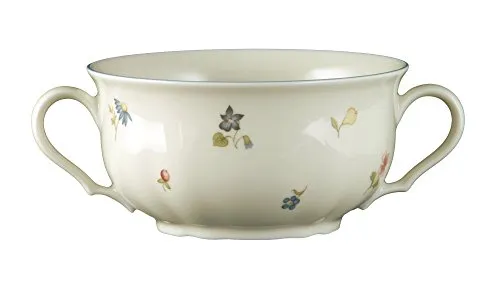 Suppentasse Marie Luise Streublume 0,35 l - 6 Stück von Seltmann Weiden - Thermobehälter, spülmaschinenfest und mikrowellengeeignet, ideal für stilvolles Servieren von Suppen und Eintöpfen.
