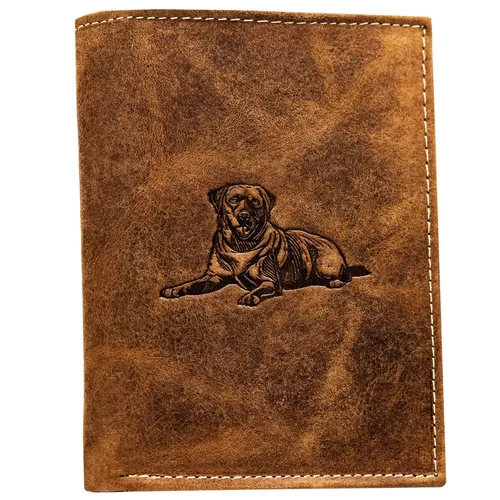 Herren Ledergeldbörse N4-CHM-DOG-1-BL-COGNAC