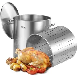 VEVOR Suppentopf 60,5L Edelstahl von Vevor