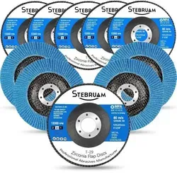 Fächerscheiben 125mm 60er Körnung - 10 Stück Blau - Entdecke die Fächerscheiben 125mm mit 60er Körnung im praktischen 10er Set. Ideal für präzises Schleifen von Metall und Holz, bieten sie hohe Leistung und lange Lebensdauer. Perfekt für deinen Winkelschleifer!
