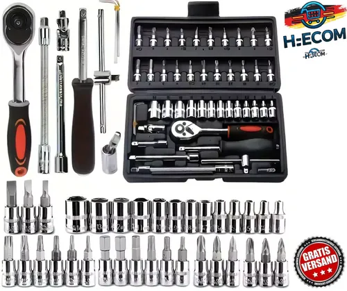 KS Tools 911.0646 - 46-teiliges Steckschlüsselsatz Set, vielseitig und ideal für professionelle Anwendungen