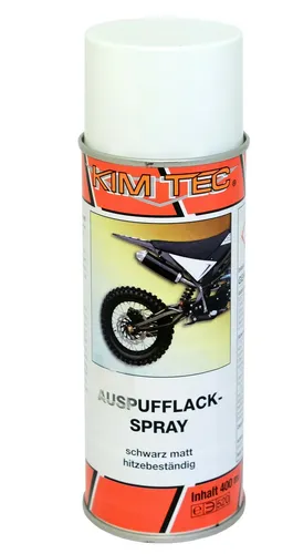 Auspufflack schwarz17,75€/LThermolack  bis 600°C 400ml Farbe schwarz KimTec 
