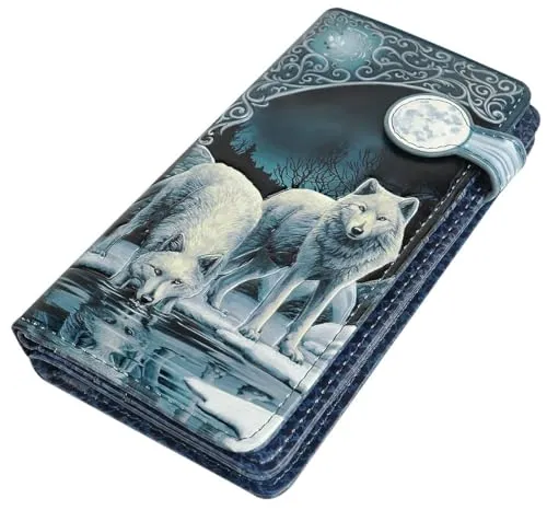 Nemesis Now Warriors of Winter Lisa Parker Geldbörse - Damen-Geldbörsen aus dem magischen Kunstwerk von Lisa Parker. Geräumig und stilvoll mit mehreren Fächern für Karten und Münzen, einfach zu schließen mit Druckknopfverschluss.