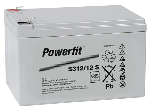 Exide Powerfit S312/12 S 12V 12Ah AGM Akku von Exide