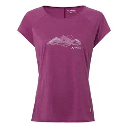 Vaude Women's Tekoa T-Shirt II - Funktionsshirt in Lila, Gr. 36 - Bequemes Funktionsshirt für Alltag und Outdoor-Aktivitäten. Ideal für Wandern und Sportklettern. Hergestellt aus 75% recyceltem Polyester für umweltbewusste Nutzung.