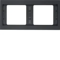 Hager K1 – Rahmen 2 Elemente horizontal anthrazit