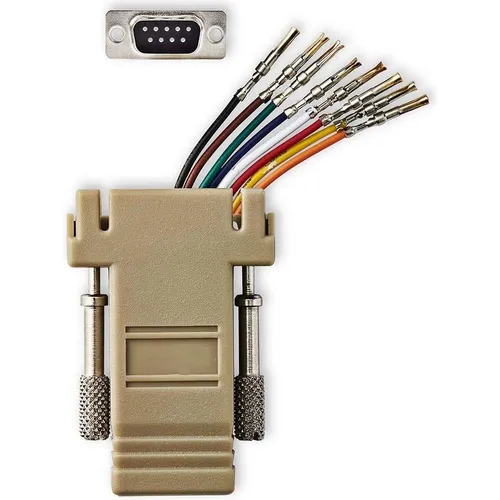 Nedis Serieller Adapter | Adapter | D-SUB 9-Pin-Buchse | RJ45 Buchse | Vernickelt | Elfenbein | Box (CCGB52820IV)