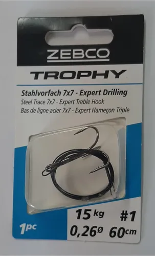 Zebco Trophy Stahlvorfach 7x7 - Expert Drilling 60cm 15kg