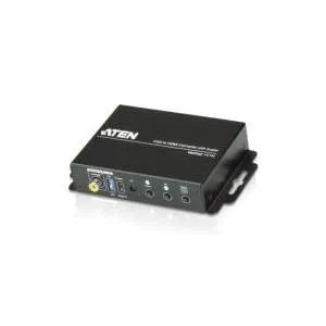 ATEN VC182 - VGA zu HDMI Konverter mit Scaler - VGA-zu-HDMI-Konverter mit Hochleistungs-Skalierer für optimale Bildqualität. Ideal um analoge Signale in digitale umzuwandeln. Einfach bedienbar über OSD-Menü.