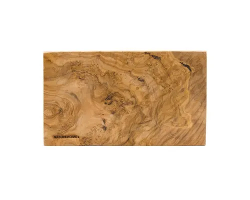 NATUREHOME Schneidebrett aus Olivenholz – Handgefertigt in verschiedenen Größen - Schneidebrett aus hochwertigem Olivenholz, antibakteriell und pflegeleicht. Ideal für die Küche, ein robuster Begleiter für alle Kochliebhaber.