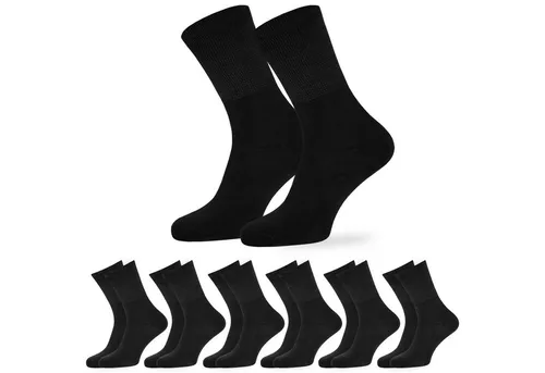 OCERA Diabetikersocken OCERA 6 Paar Socken Unisex für Diabetiker geeignet und ohne Gummibund