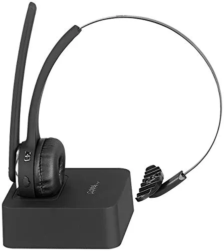 Callstel Headset Mikrofon: Profi-Mono-Headset mit Bluetooth, Geräuschunterdrückung, 15-Std.-Akku (Mikrofon, Bluetooth, Headset Telefon, Freisprecheinrichtung)