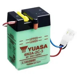 YUASA 6N2A-2C-3 Batterie ohne Säurepack, Größe 70 mm - Motorradbatterie mit hoher Startleistung, speziell entwickelt zum Schutz vor Leckagen und Korrosion, ideal für zuverlässige Leistung unter extremen Bedingungen.