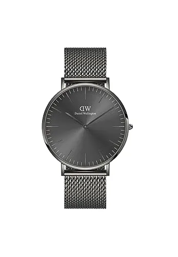 DANIEL WELLINGTON Classic Mesh Graphite 40mm in silber von Daniel Wellington
