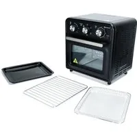 Sommertal Minibackofen 20 Liter mit Umluft & Heißluftfritteuse - Kompakter 20 Liter Tischbackofen mit vielseitigen Funktionen: Backen, Grillen, Umluft und fettfreies Frittieren. Ideal für kleine Küchen und schnelle Zubereitung bei 1800W Leistung. Inklusive Zubehör für sofortigen Einsatz.