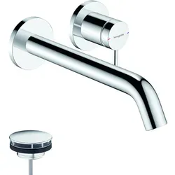 hansgrohe Tecturis S Waschtischarmatur 73351000 - Waschtischarmatur für Wandmontage, mit einstellbarer Temperaturbegrenzung und geeignet für Durchlauferhitzer – ideal für modernes Baddesign.