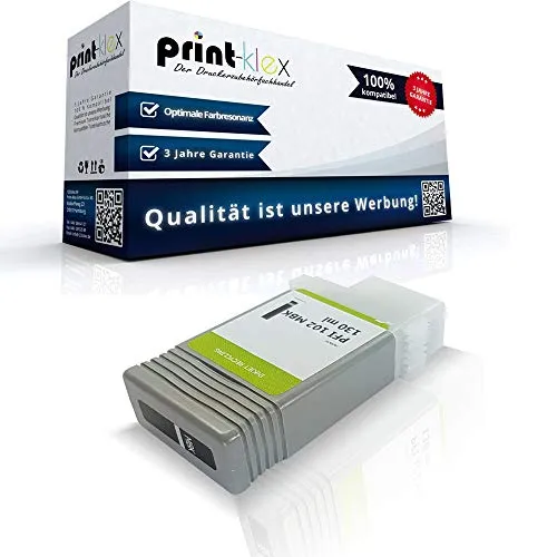 Print-Klex Tintenpatrone kompatibel für Canon imagePROGRAF IPF650Series IPF655 IPF700 IPF710 IPF720 IPF750 IPF750MFP IPF750MFPM40 0894B001 PFI-102MBK PFI 102 MBK Schwarz Matt - Print Line Serie