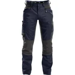 Helix Arbeitshose mit Stretch, nachtblau/anthrazit - Größe 46 - Arbeits- & Schutzkleidung mit 4-Wege-Stretch für optimale Bewegungsfreiheit, verstärkten Taschen und reflektierenden Details – ideal für Profis im Handwerk.