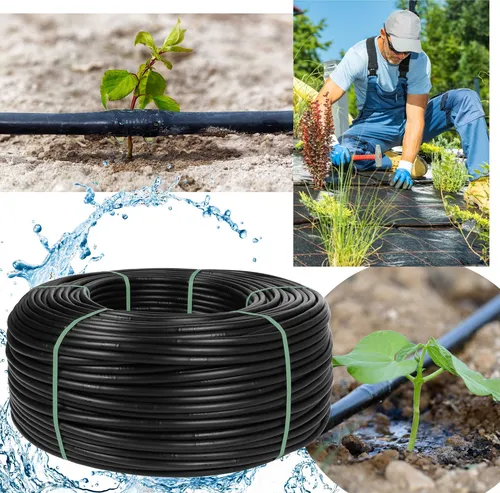 Watermil Tropfbewässerungs-Set 100m, 2,0 LPH, schwarz von Sarcia.eu