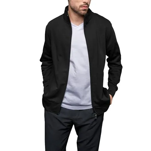 HRM Herren Premium Full-Zip Sweat Jacket I Fair Trade Herren-Sweatjacke, 360 g/m² I Aus 70% Baumwolle & 30% recyceltem Polyester